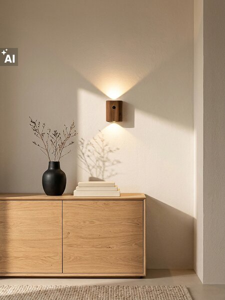 Sinsay - LED nástenná lampa - hnedá