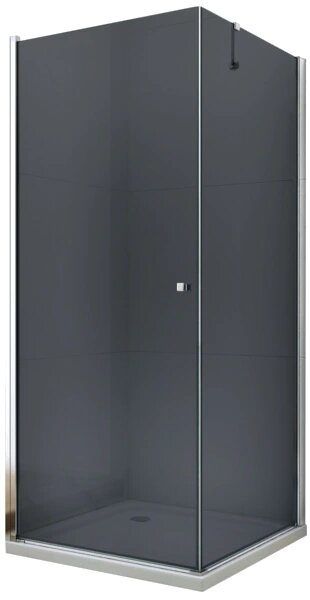 Mexen Pretoria sprchovací kút, dvere krídlové, 70 x 100 cm - grafitová šedá - chróm - 852-070-100-01-40
