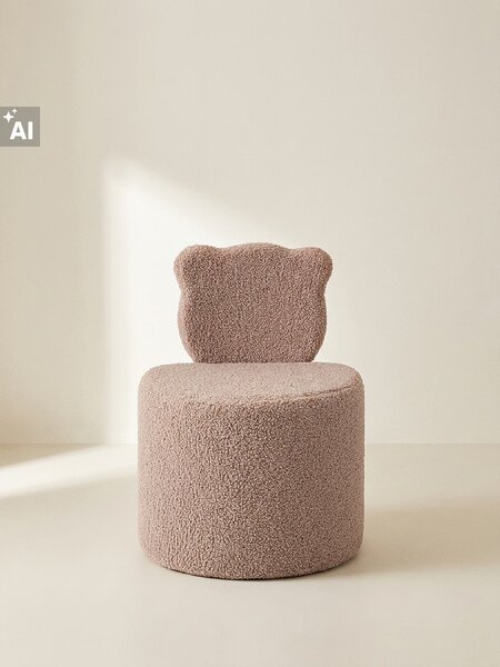 Sinsay - Teddy puf s operadlom v tvare medvedíka - béžová