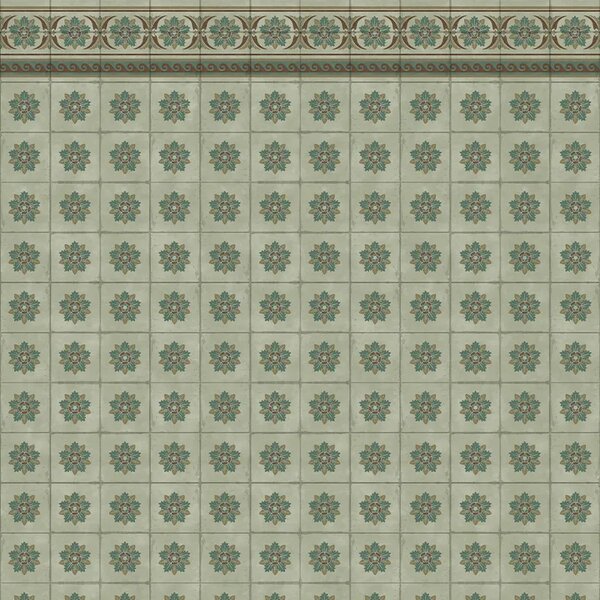 VLADILA Green Tiles - tapeta
