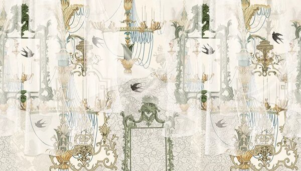 VLADILA Silver Fountain - tapeta