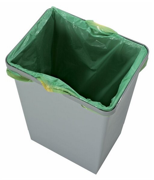 Odpadkový kôš s rukoväťami 24 l, sivá