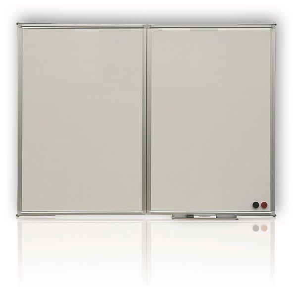 Magnetická rozkladacia tabuľa 120/240 x 90 cm, biela