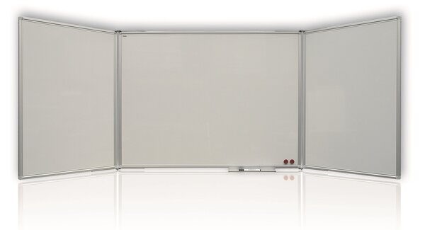 Magnetická rozkladacia tabuľa 120/240 x 90 cm, biela