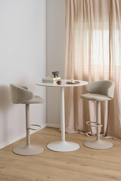 BAROVÝ STÔL, biela, 80/80/105 cm P & B - Online Only jedálne, Online Only