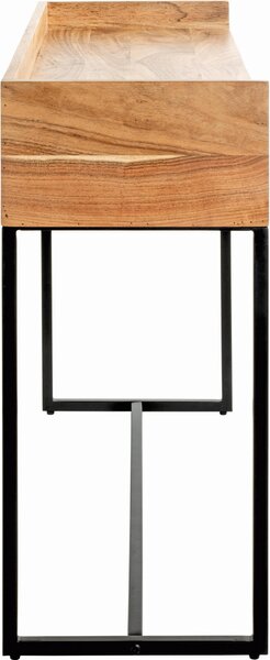 KONZOLOVÝ STOLÍK, akácia, čierna, farba akácie, 100/35/80 cm - Stolíky do obývačky, Online Only