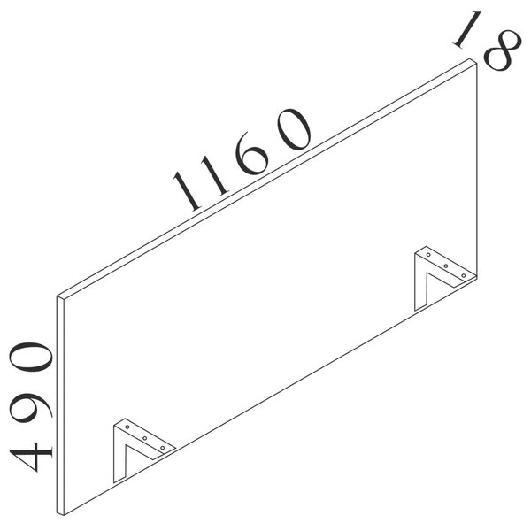 Paraván Visio LUX 116 cm, orech