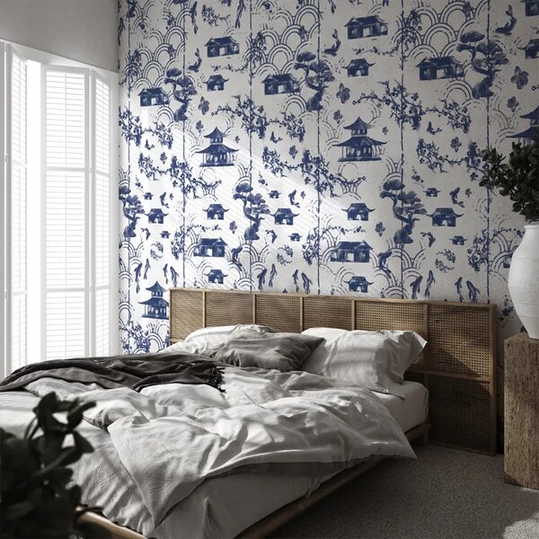 VLADILA Blue Imari - tapeta