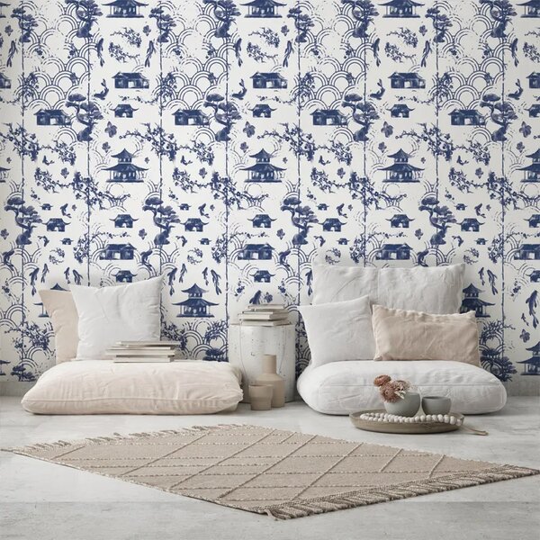 VLADILA Blue Imari - tapeta