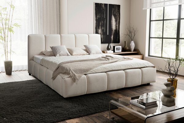 ČALÚNENÁ POSTEĽ, 180/200 cm, béžová MID.YOU - Online Only spálne, Online Only