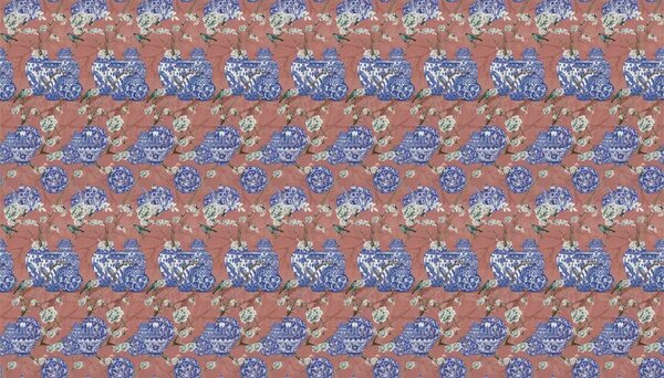 VLADILA Hydrangea And Ginger Tea Party Pink - tapeta