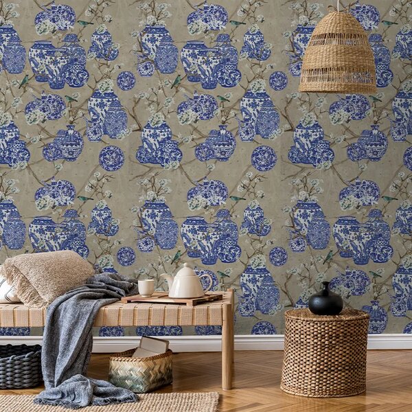 VLADILA Hydrangea And Ginger Tea Party Cream - tapeta