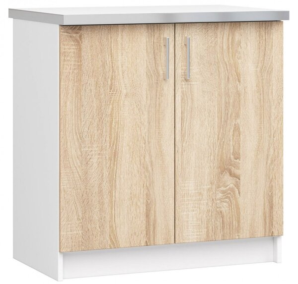 Ak furniture Kuchynská pracovná doska S80 Lima - biela