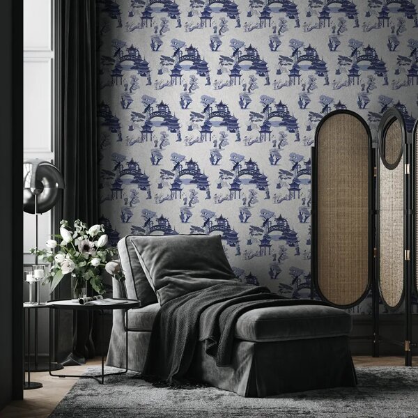 VLADILA Chinese Toile (Blue) - tapeta
