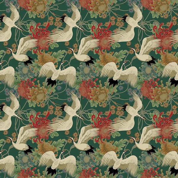 VLADILA Uchikake (Green) - tapeta