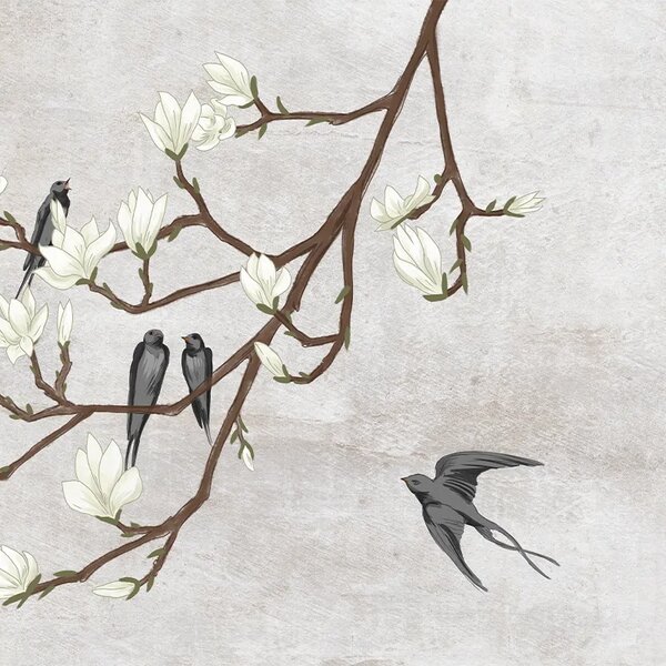 VLADILA The Land Of The Swallows Grey - tapeta