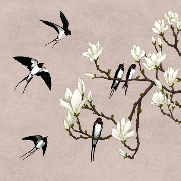 VLADILA The Land Of The Swallows Black - tapeta