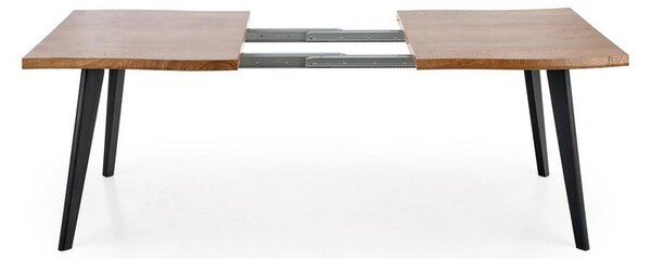 Jedálenský stôl Dickson 120 cm, prírodné drevo / čierna