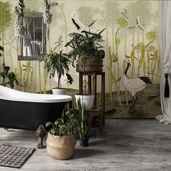 VLADILA Red Crown Sanctuary In Olive - tapeta