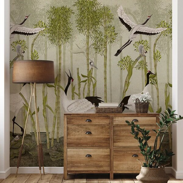 VLADILA Red Crown Sanctuary In Olive - tapeta