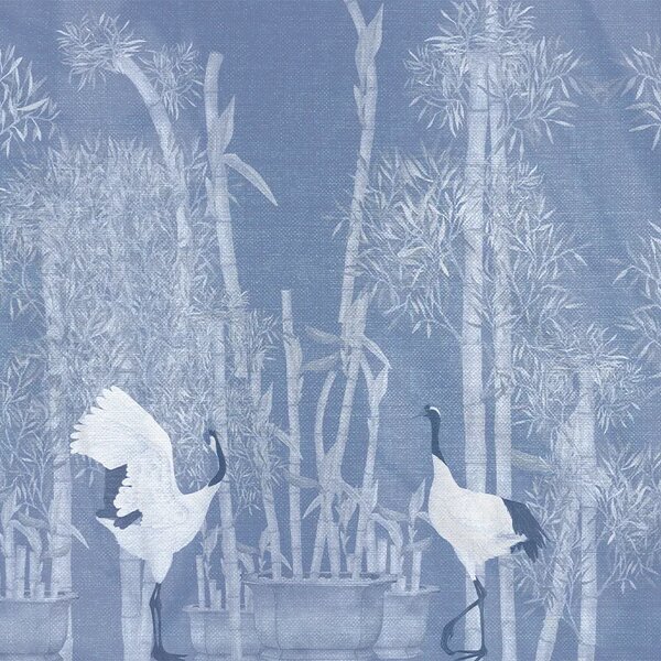VLADILA Makino Pavilion Blush Blue - tapeta