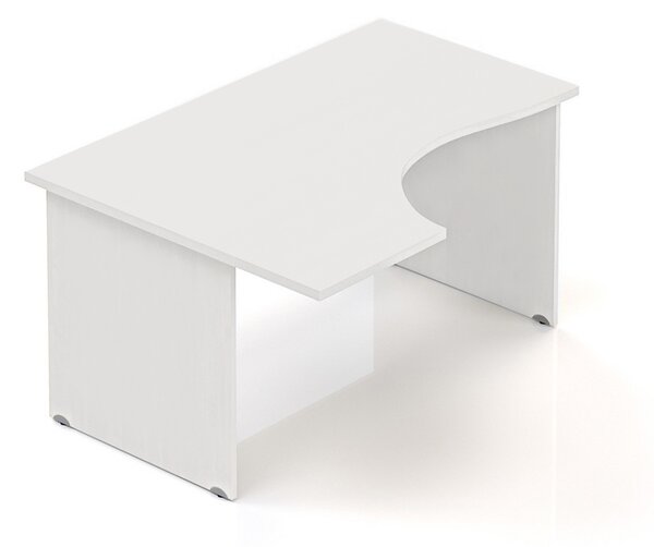Ergonomický stôl Visio 140 x 100 cm, ľavý, biela