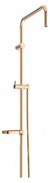 MEXEN sprchová súprava X, hladká hadica 150cm, mydlenka, ružovo zlatá