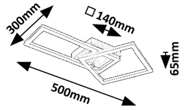 RABALUX 71381 Ellinor stropné svietidlo LED 24W/2020lm 3000K chrómová, biela