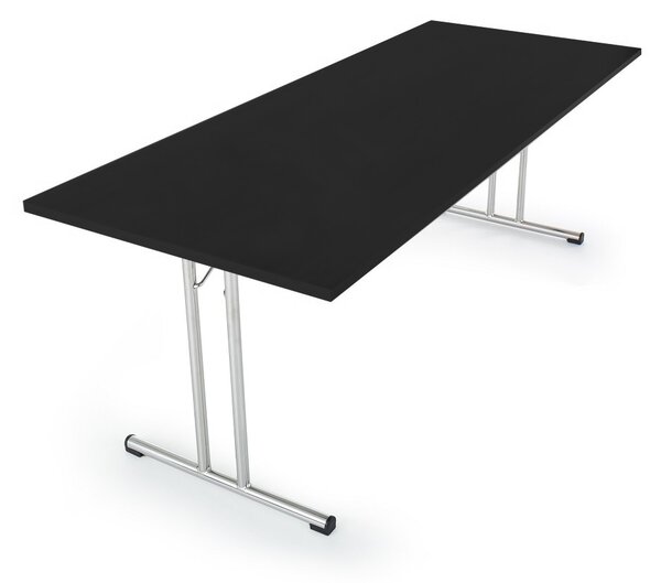 Skladací stôl 200 x 80 cm, čierna