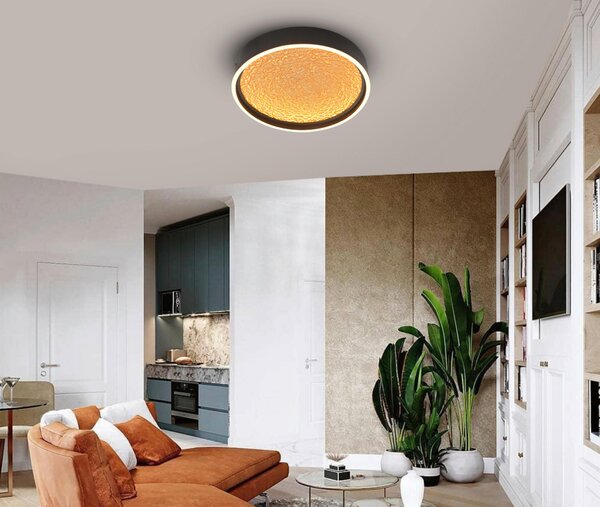 STROPNÉ LED SVIETIDLO, 40/40/6,5 cm - Interiérové svietidlá