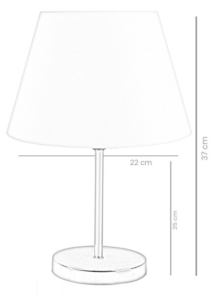 Opviq Stolová lampa Shade II krémová