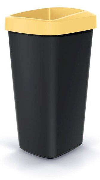 Set košov na triedený odpad, hranaté, 4 x 25 l, farebná