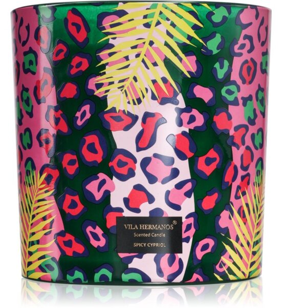 Vila Hermanos Jungletopia Spicy Cypriol vonná sviečka 1450 g