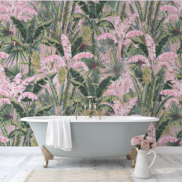 VLADILA Blush Groove In Pink Jungle - tapeta