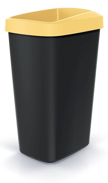Set košov na triedený odpad, hranaté, 3 x 45 l, farebná