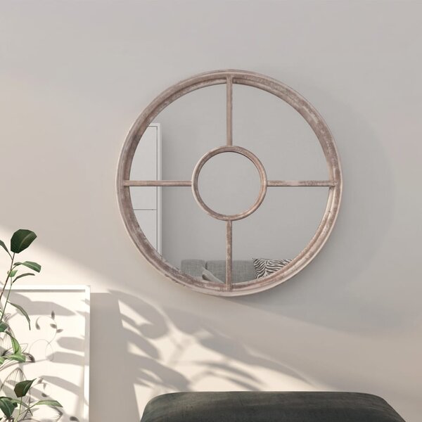 Zrkadlo pieskové 60x4 cm železo okrúhle interiérové