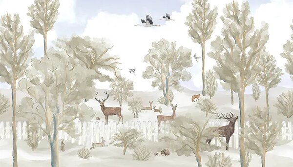 VLADILA Fawn Forest - tapeta