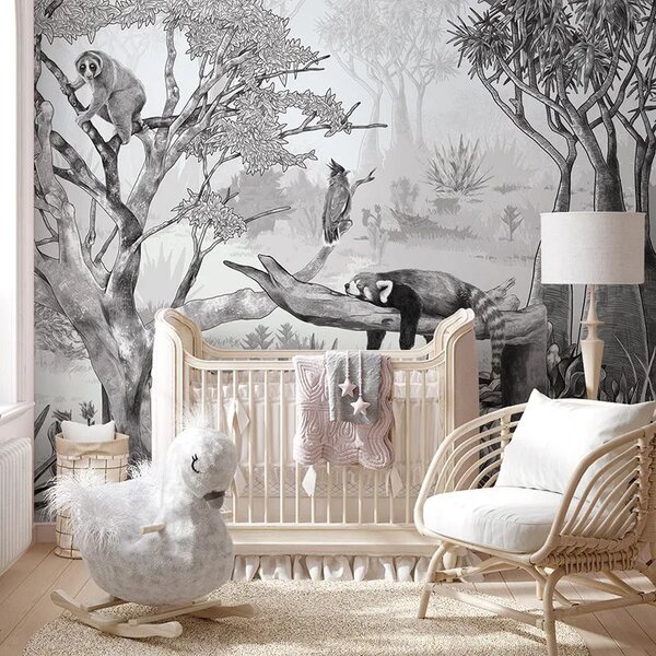 VLADILA Sleepy Meadow Gray - tapeta