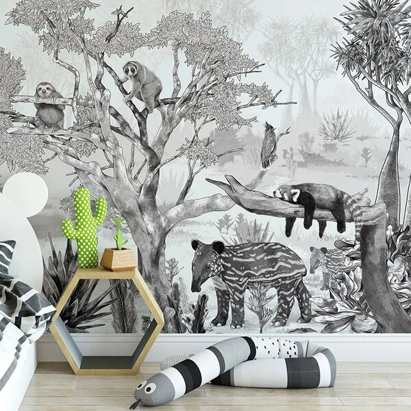 VLADILA Sleepy Meadow Gray - tapeta
