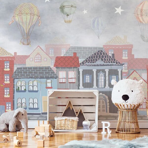 VLADILA Blue Joyous Neighbourhood - tapeta