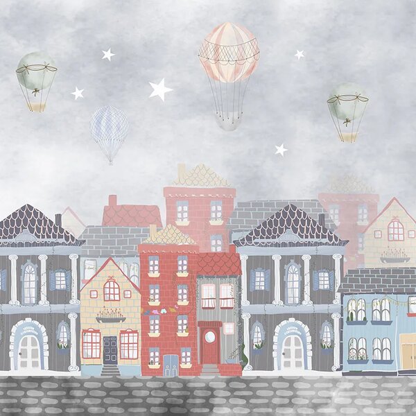VLADILA Blue Joyous Neighbourhood - tapeta