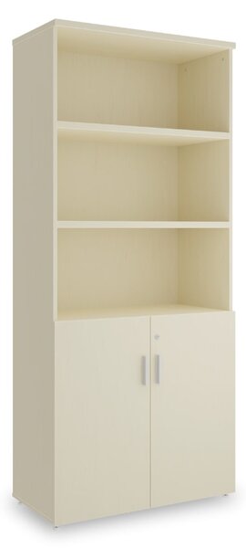 Vysoká skriňa SimpleOffice 80 x 40 x 180 cm, breza