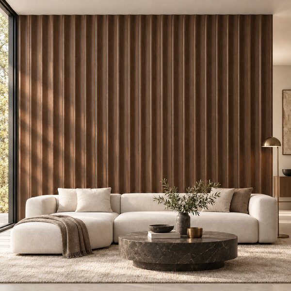LAMELIO Dekoratívne stenové panely UMBRIA - Dark Walnut