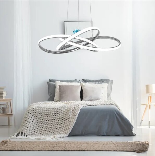 TooLight Stropné svietidlo s diaľkovým ovládaním LED APP816-CP Node chrómové