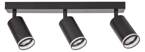 Bodové svietidlo PIPE 3xGU10/10W/230V čierne