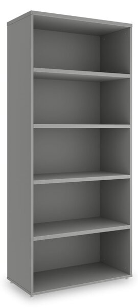 Vysoká skriňa SimpleOffice 80 x 40 x 180 cm, sivá