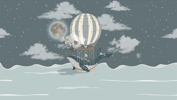 VLADILA The Little Prince And The Whale - tapeta