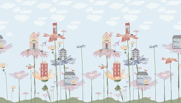 VLADILA Flower Houses - tapeta