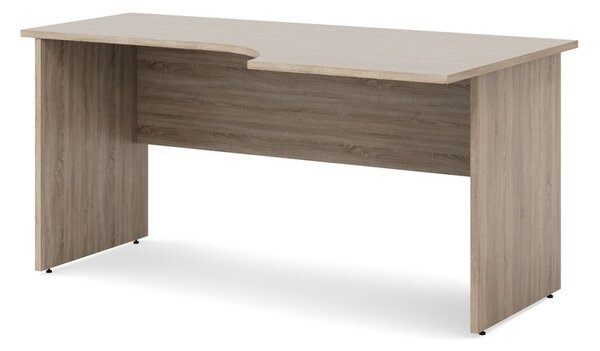 Ergonomický stôl Impress 160 x 90 cm, pravý, dub sonoma