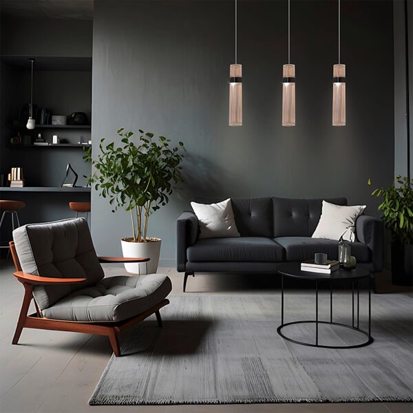 ZÁVESNÉ LED SVIETIDLO, 120/6/6 cm - Online Only bytové doplnky, Online Only